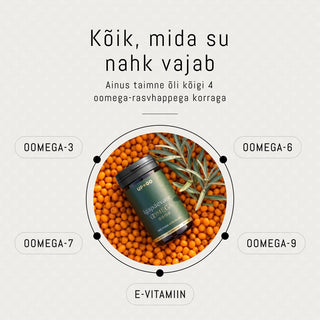 100% Astelpajuõli kapslid | Oomega 3,6,7,9