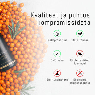100% Astelpajuõli | Oomega 3,6,7,9